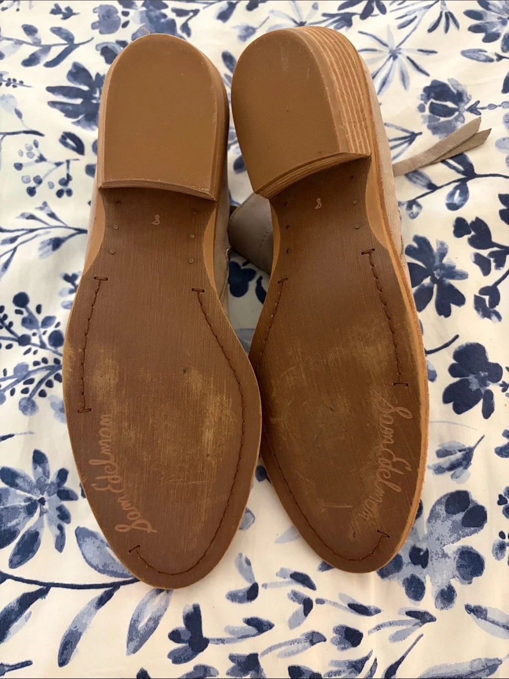 Sam Edelman Taupe Suede Side-Zip Ankle Booties